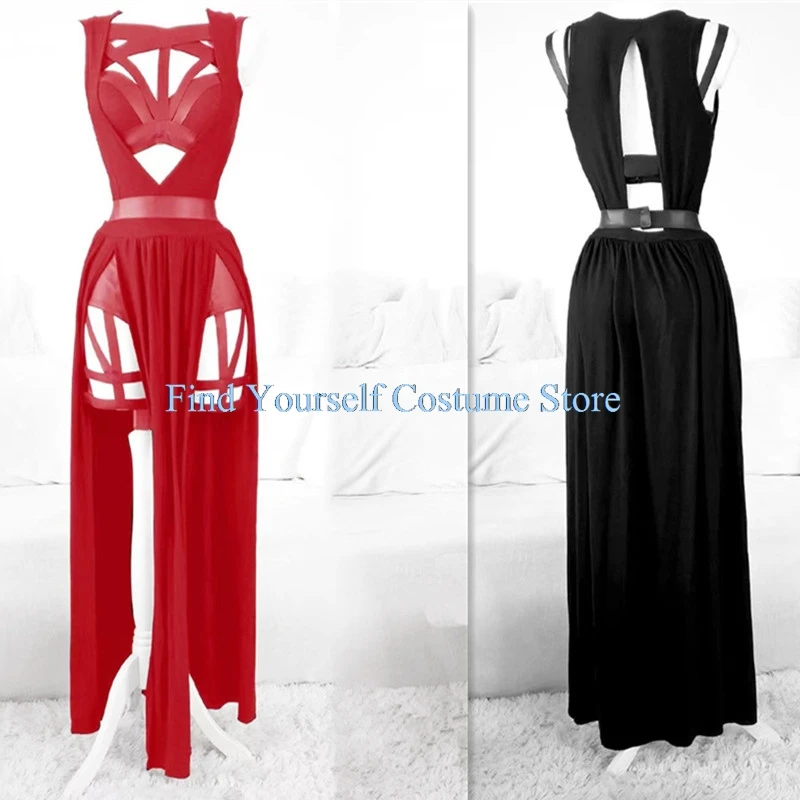 Anime Yor Forger Cosplay Lingerie Nightdress Sleeveless Bandage Vest Hollow Out Sexy High Split Dress Mesh Pajamas Dropship