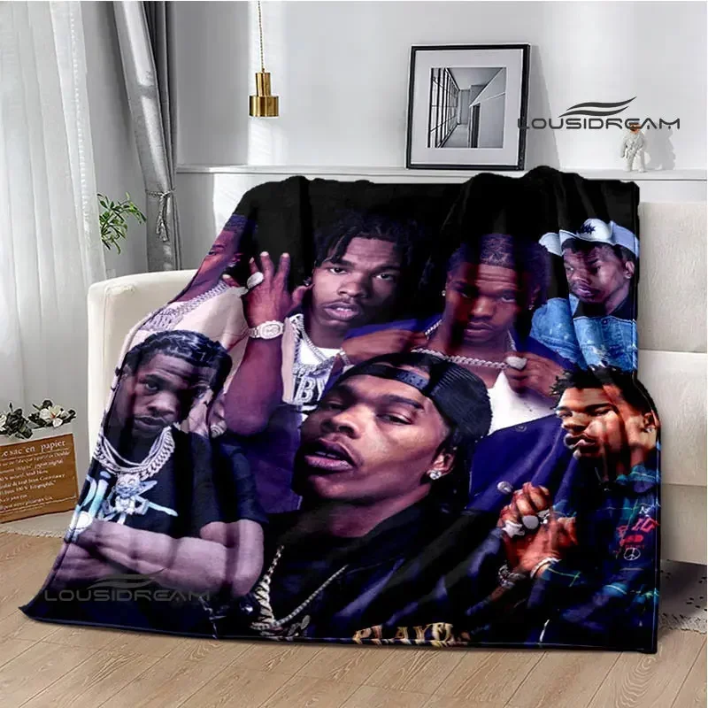 Hip-hop singer Lil Baby printed blankets thin blanket Soft and comfortable blanket Home travel blanket bed linings birthday gift