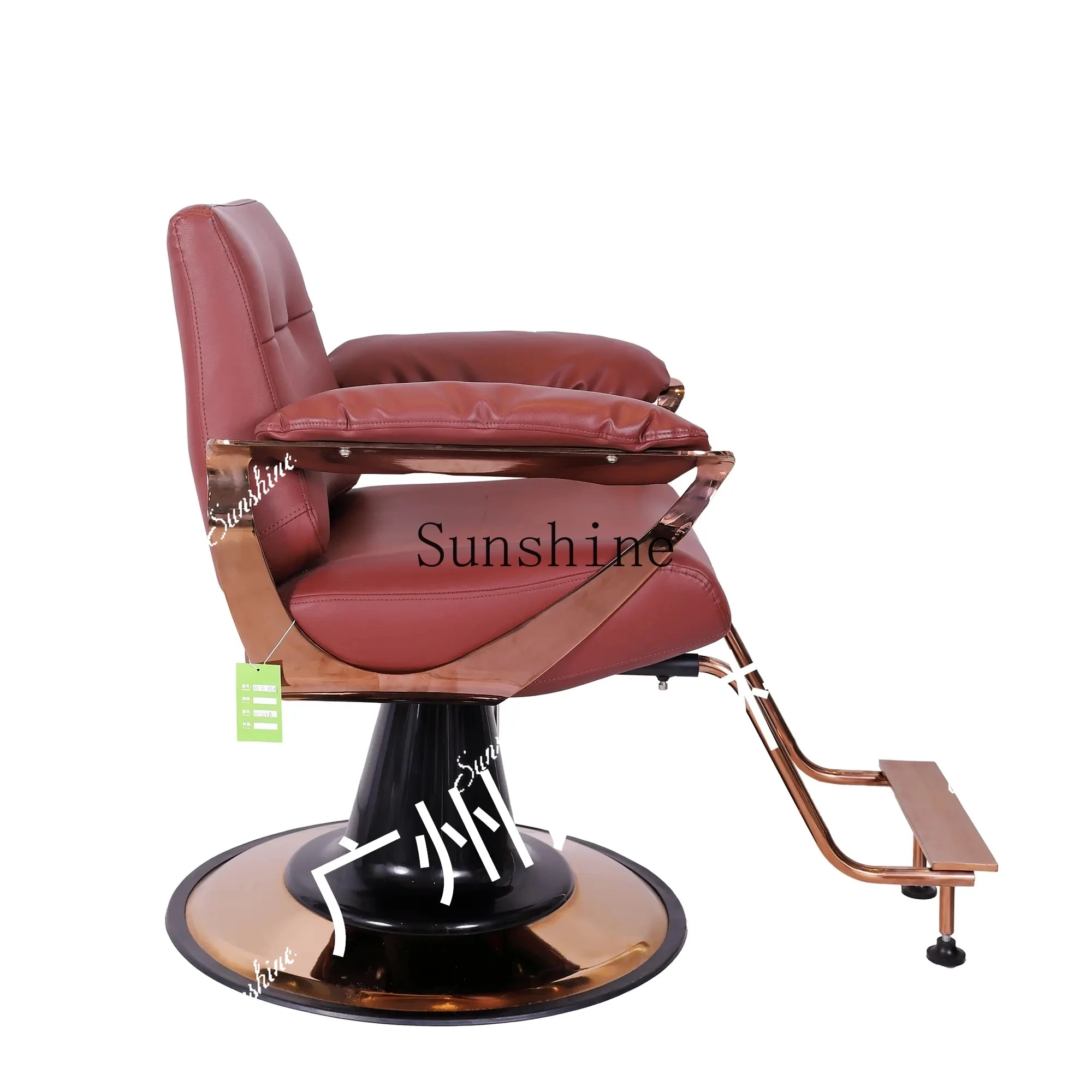 The new high-end hair salon haircut chair can be lifted and rotated for special hair cutting, perming and dyeing TF