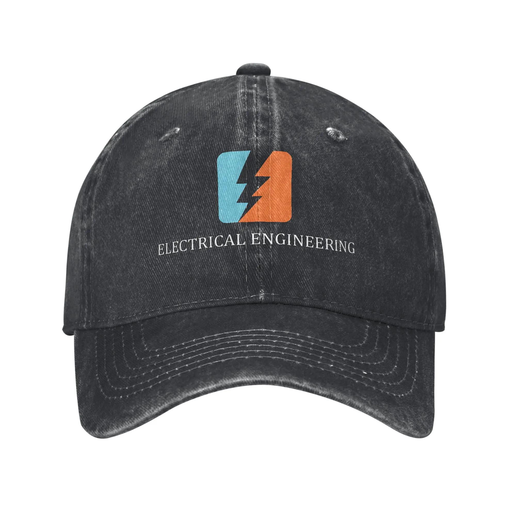 Electrical Engineer  engineering logo  Baseball Cap Distressed Denim Sun Cap  Outdoor Running Golf Unstructured Soft Cap
