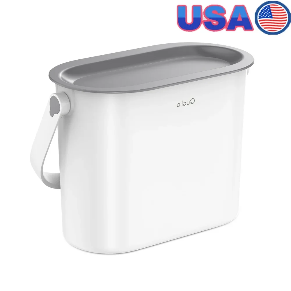 

Многоцелевой пластиковый кухонный мусорный бак с открытой крышкой, мягкое уплотнение, столешница, мусорное ведро, удобная ручка для переноски, домашний офис