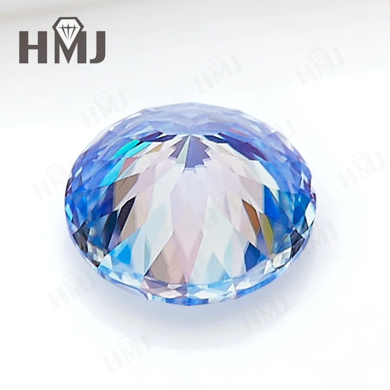 Moissanit-Diamant, mehrfarbig, rund, 100 Facetten, mit GRA-Zertifikat, DIY-Ring, Halskette, Ohrringe für die Schmuckherstellung, Großhandel – Detail 9