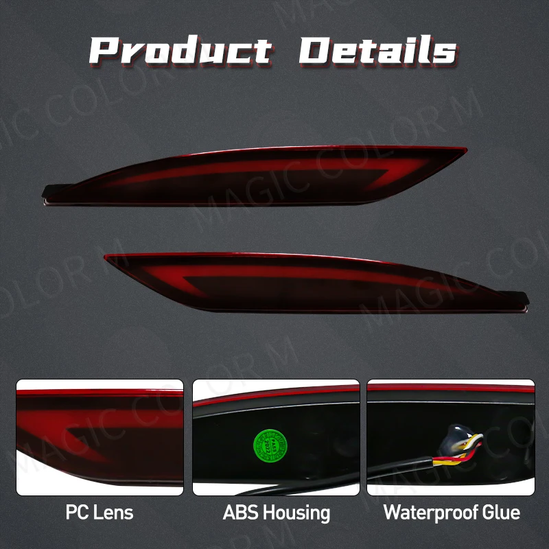 For Hyundai Sonata 8th 2011 2012 2013 2014 Rear Bumper Tail Lights Reflector Brake Lamps Turn Signal Lights Car Accessories