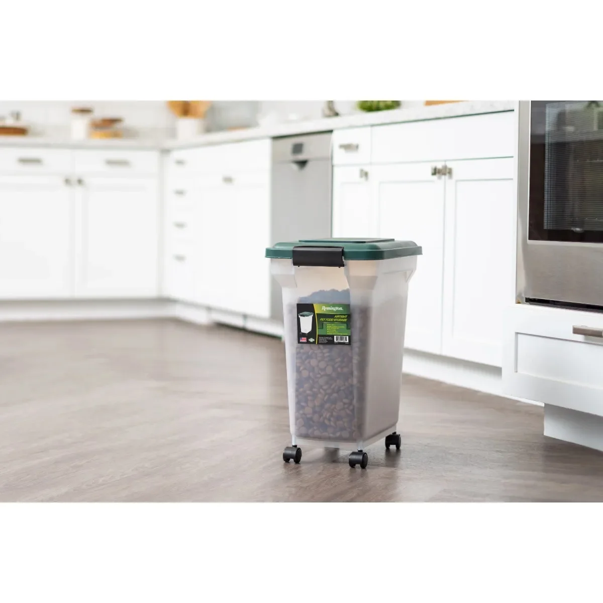 حاوية طعام للحيوانات الأليفة محكمة الغلق بوزن 22 رطل، صندوق تخزين طعام الكلاب والقطط مع غطاء آمن للحفاظ على الطعام الجاف طازجًا. #4