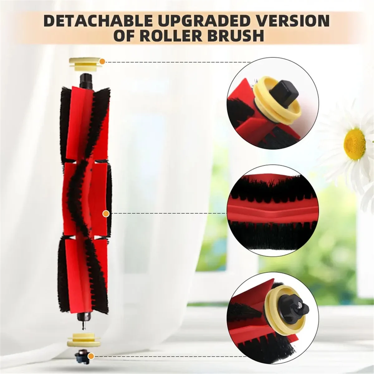 For Roborock S5 / S5 Max / S6 / S6 MaxV / S6 Pure / E4 / E5 / S51/S52/S55 Roller Side Brush Filter Mop Accessories Parts image 3