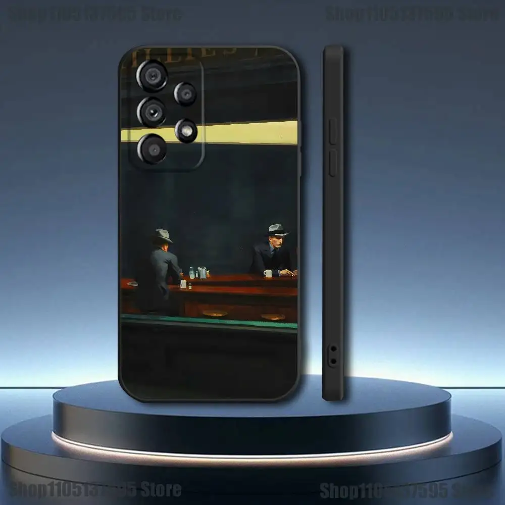 Autumn Retro Oil Painting Phone Case  For Samsung Galaxy A73,31,32,72,41,53,52,71,22,5G,Note,J7,8,9 Soft Black Cover