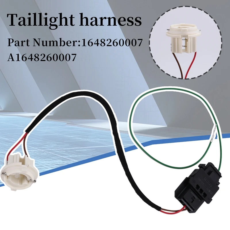 1648260007 Car Tail Light Wiring Harness For Mercedes-Benz W164 ML500 R350 R500 ML320