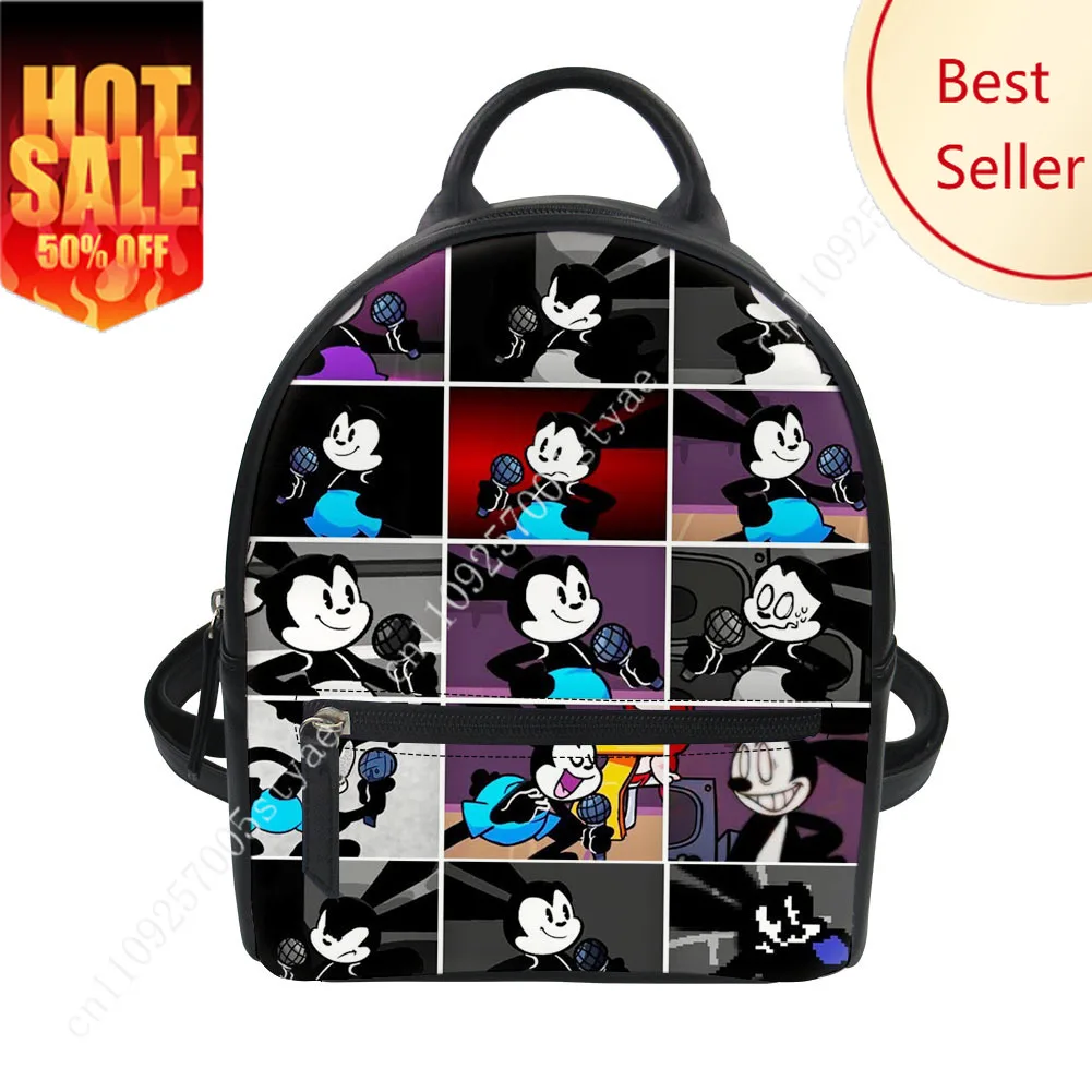 

Oswald the Lucky Rabbit Backpack Disney Cartoon Decorate Leather Bags Design Your Logo Text Party Holiday Custom Gifts