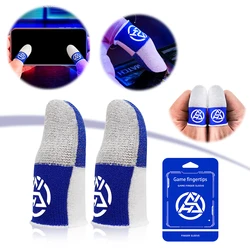 Mobile Finger Sleeve Breathable Nightlight Fingertip Cover Sweatproof Sensitive Touch Screen Finger Sleeve for PUBG Mobile Game