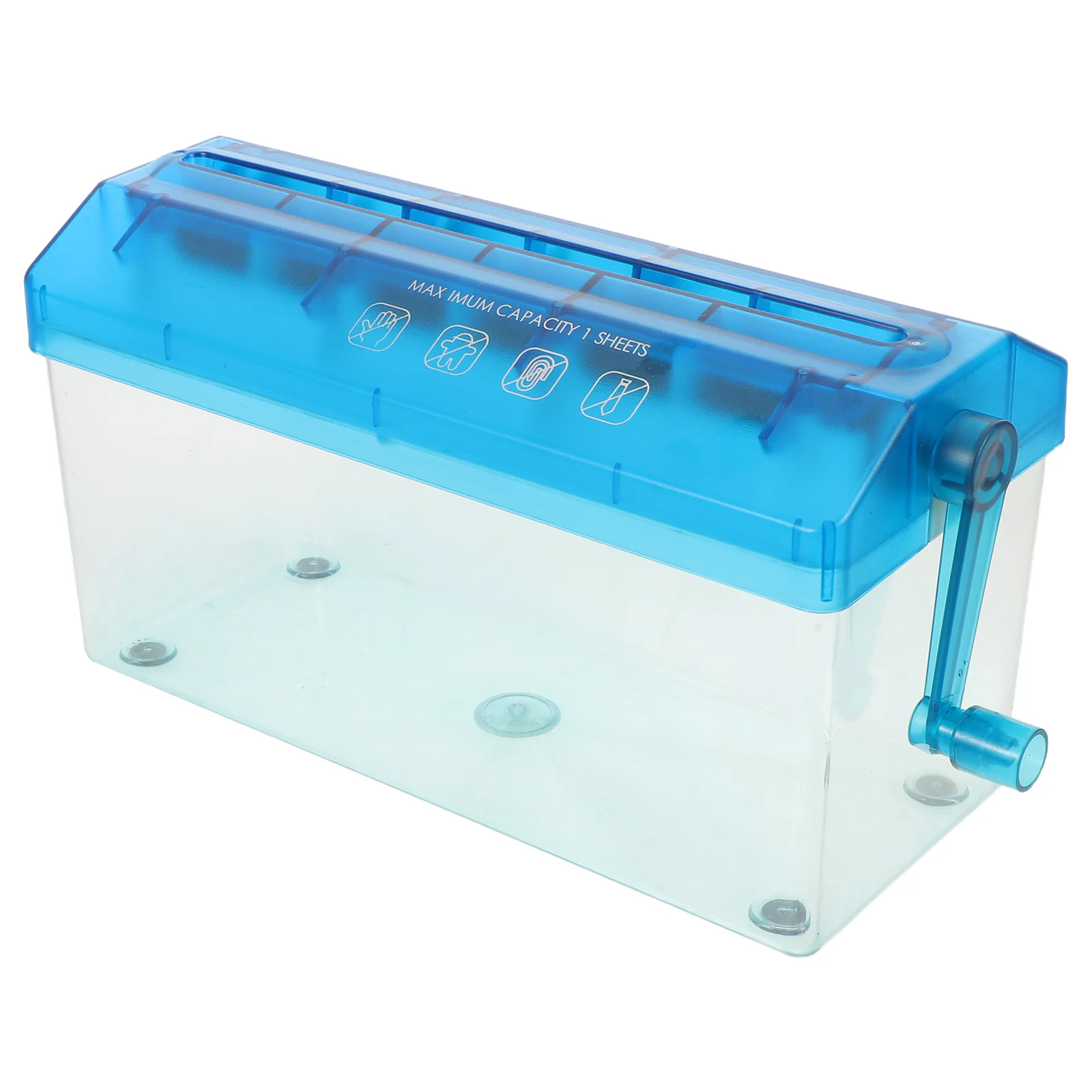 

Manual Paper Shredder Compact Portable Hand Crank Document Shredder For Home Office A4 Paper Stripe Cutting Quiet Operation Pp