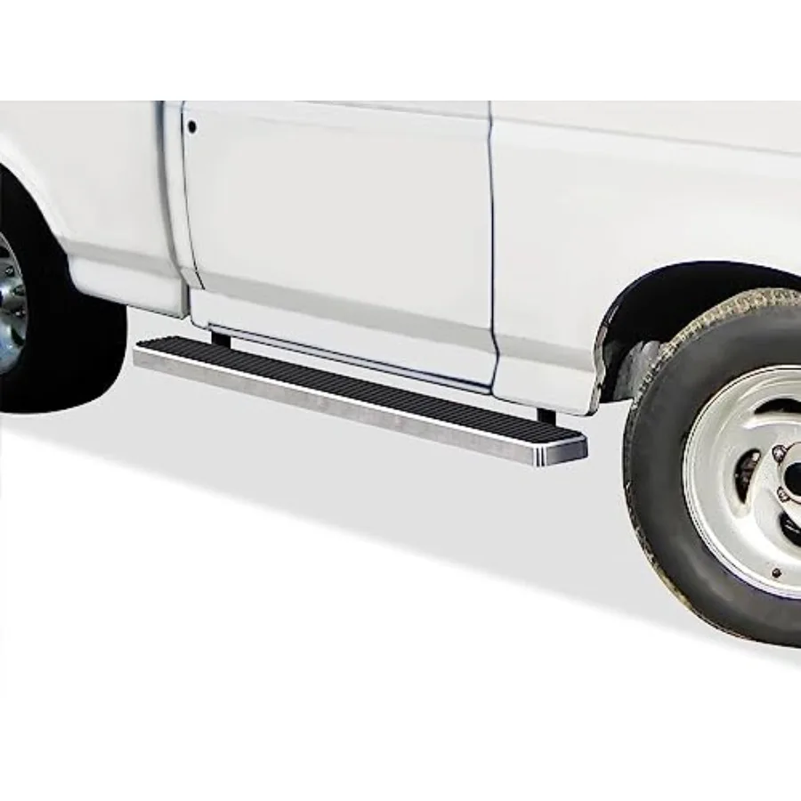 

Running Boards for Ford Bronco F150 Regular Cab 1980-1996,5in, 304 Stainless Steel, Silver, Premium Corrosion-Resistant Finish