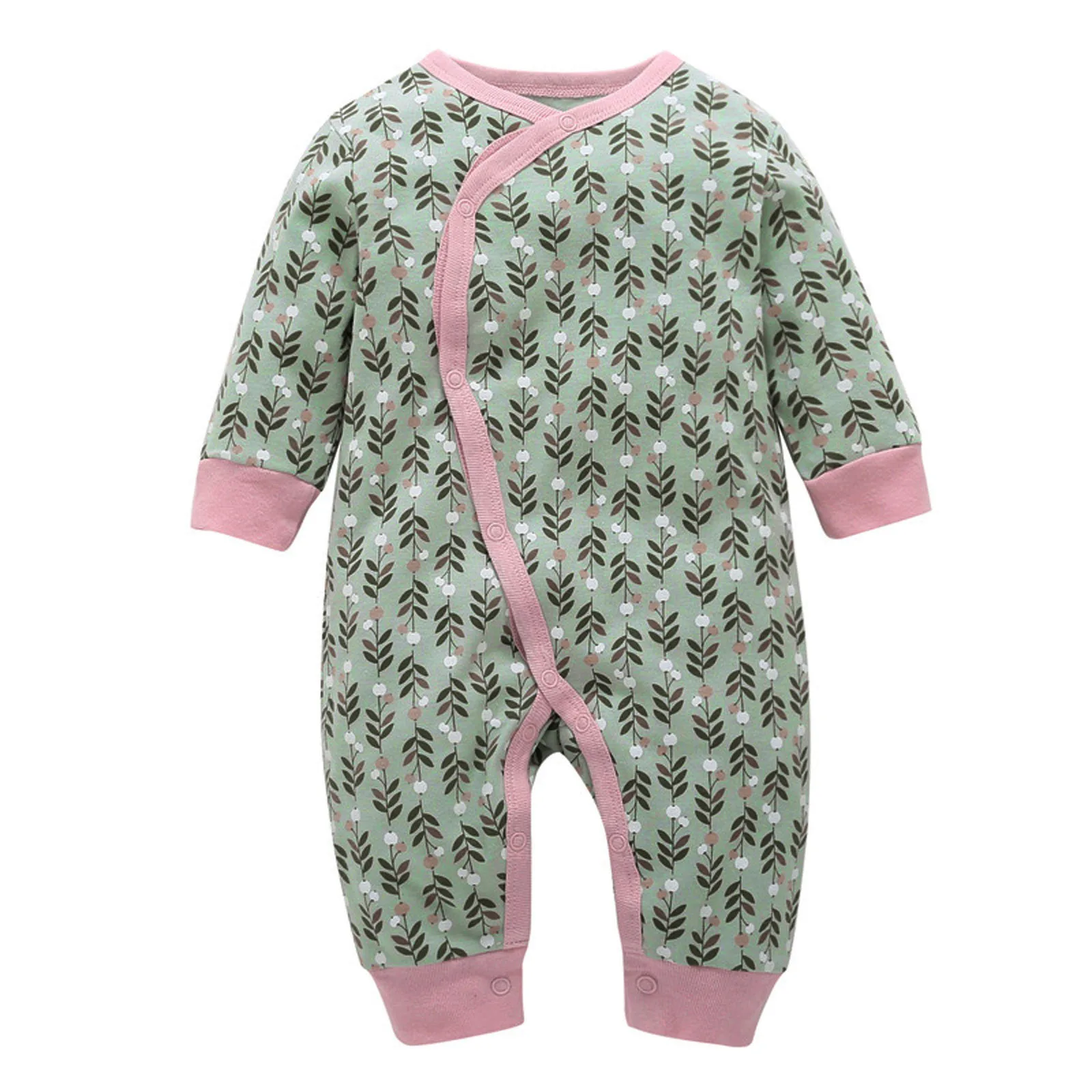 Baby Casual One-piece Romper Long Sleeve Romper Baby Clothing Printed Baby clothes outfit macacao bebe roupa de bebe 유아 상하복세트