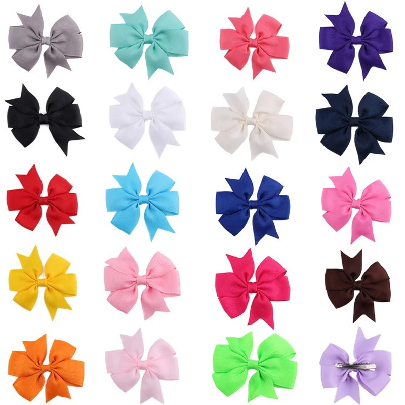 New Cute Ribbon Bow Hair Clip Sweet Little Girl Handmade Bow Hair Accessories Baby Hair Clip Children\'s Hair Accessories