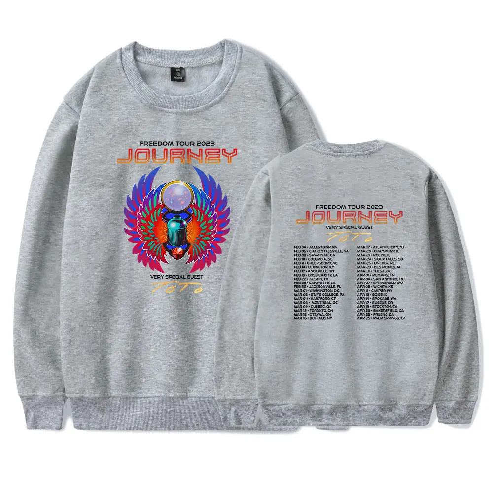 

Journey Freedom Tour 2023 O-Neck Crewneck Pullover Casual Long Sleeve Sweatshirt Men/Women