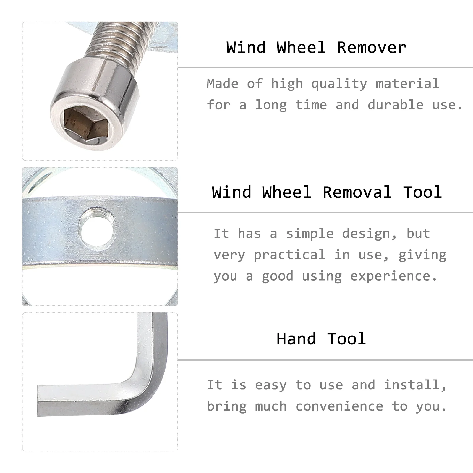 Wheel Tool Wind Puller Metal Steel Fan Kitchen Tools Hand Removal Remover Repair Remove Steering Disassembly Cleaning