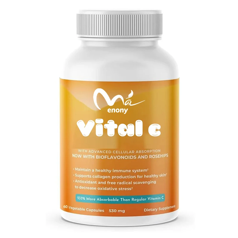 

Liposomal Vitamin C 530mg, supports collagen production, promotes anti-aging and improves skin health, 60 capsules