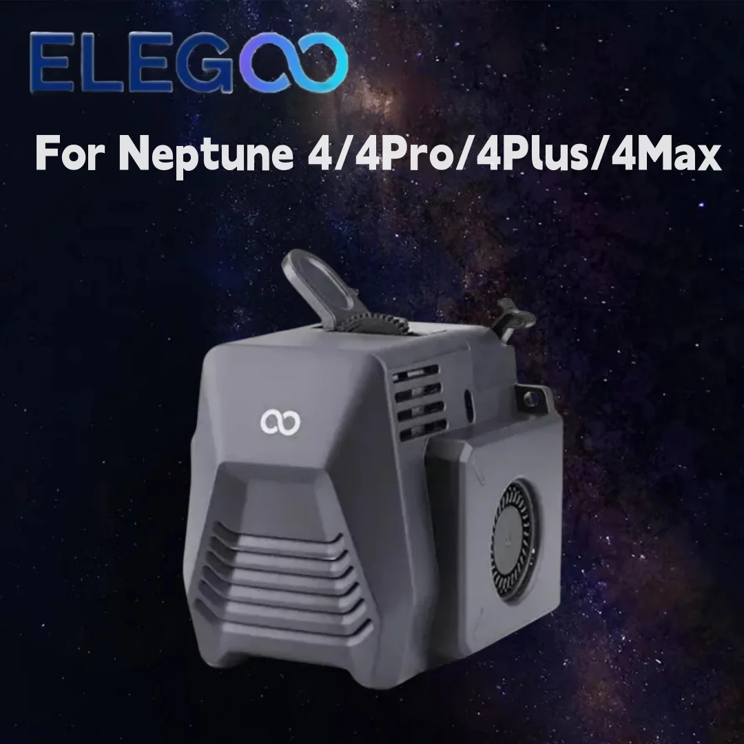 

ELEGOO 3D Printer Extruder for Neptune 4/Pro/Plus/Max 3D Printer Fully Assemble Dual-Gear Direct Drive Extruder Official