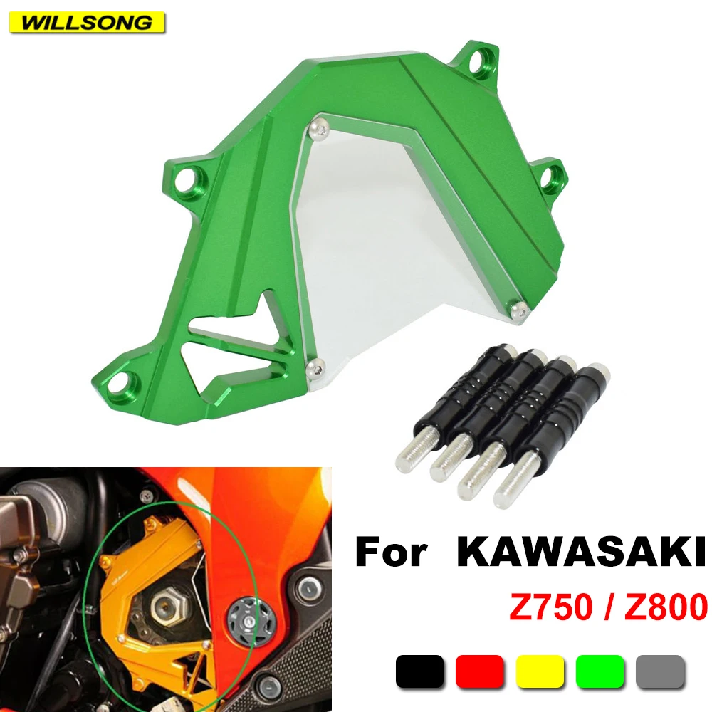 For Kawasaki Z750 Z800 2013-2018 Engine Gear Sprocket Chain Guard Cover Protector Motorcycle Accessories