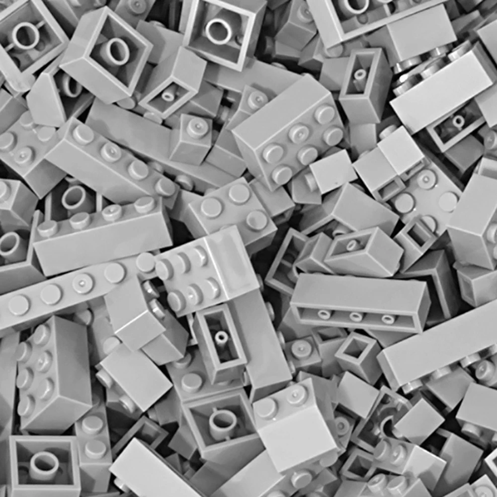 120/240PCS Bouwstenen Lot Pack Stad Klassieke Bakstenen Gesorteerd door Kleur Bakstenen Blokplaat Creatief Speelgoed Compatibel met Legoeds