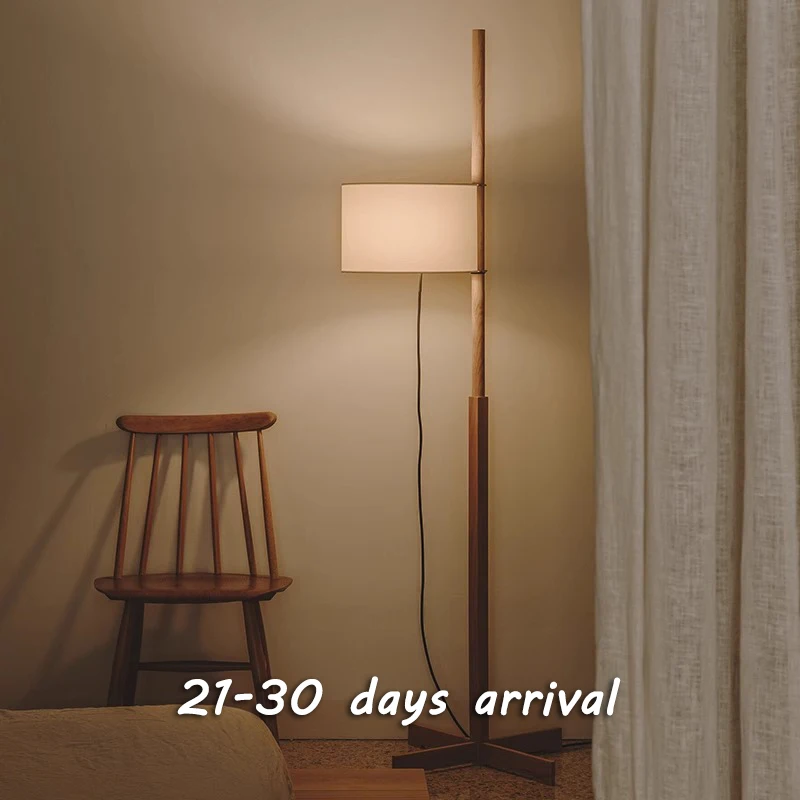 

21-30 days arrival!European lamp White Fabric wood stand Floor,Desk lighting,Nightstands bedroom,Room decorating items,D35cm