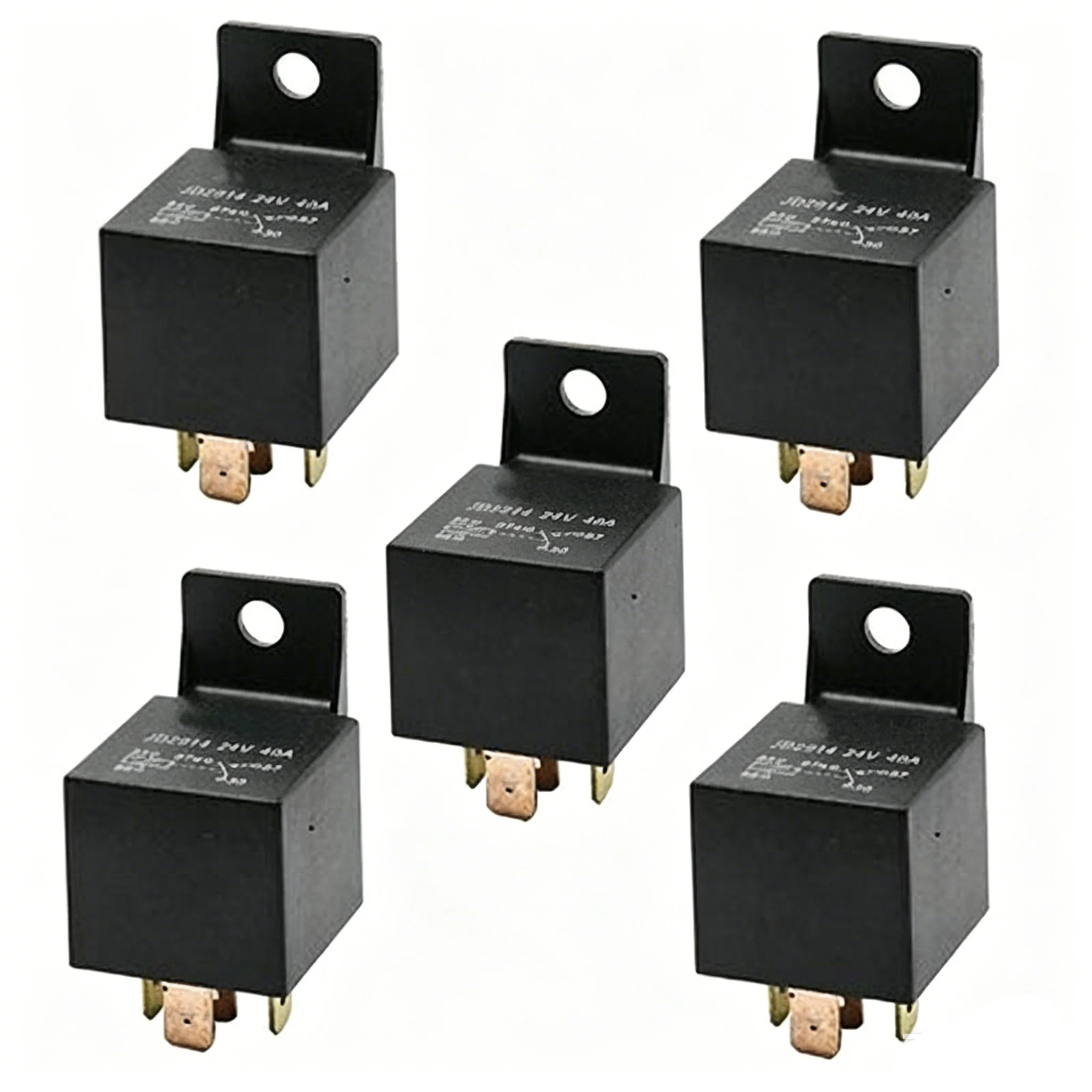 

5Pcs Insulation Shell Auto Vehicle Car Relay 5 Pins 1NO 1NC SPDT 24VDC 40A JD2914