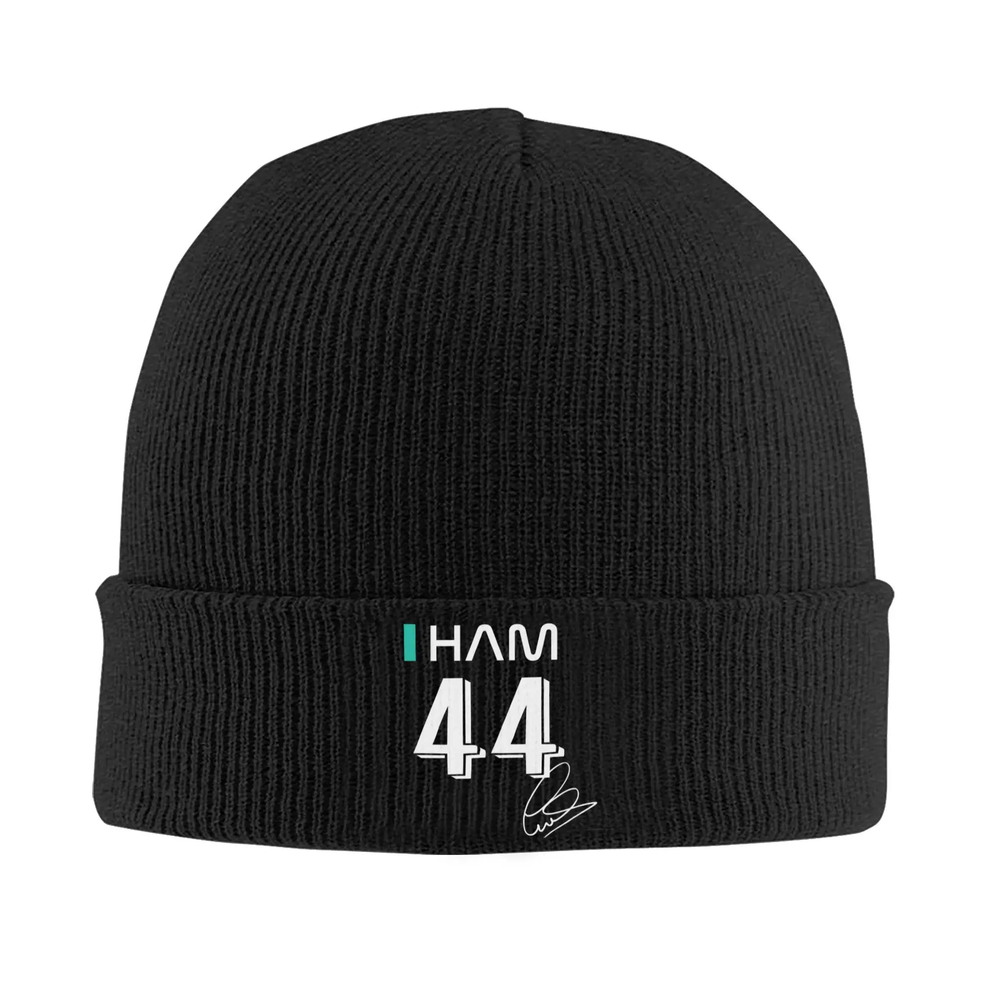 Gorros Hamiltons 44 personalizados, gorros cálidos de invierno para hombres y mujeres, gorro de punto para adultos, Unisex, gorro de carreras de coches deportivos I HAM