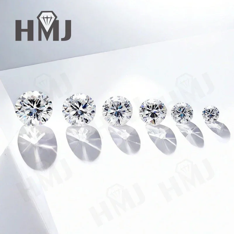 Factory Sale Moissanite Stone with GRA Certificate D Color Loose Gemstones Pass Diamond Tester beads for jewelry making