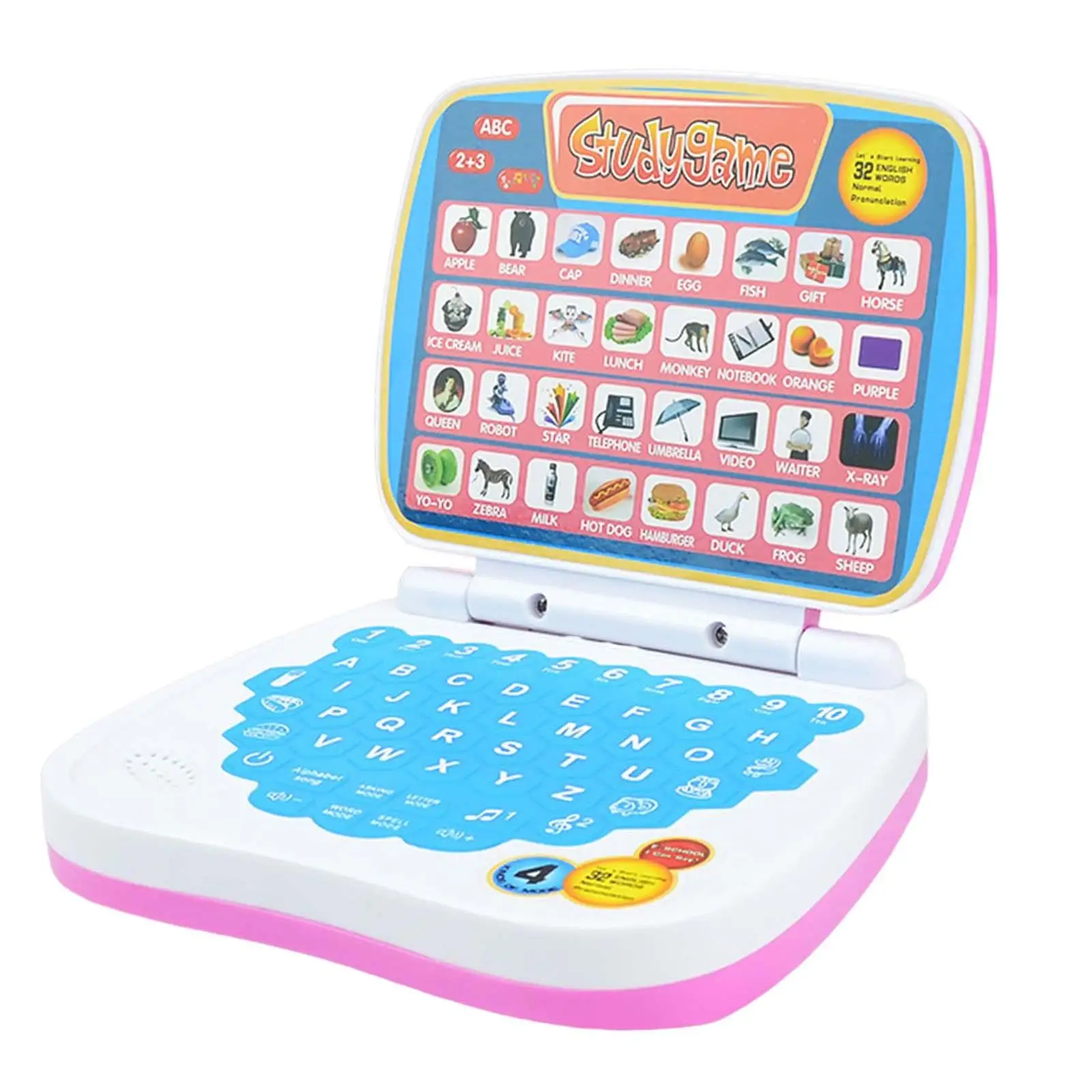 

Baby Interactive Learning Pad Tablet Bilingual Educational Learning study Laptop Computer Game for Toddlers