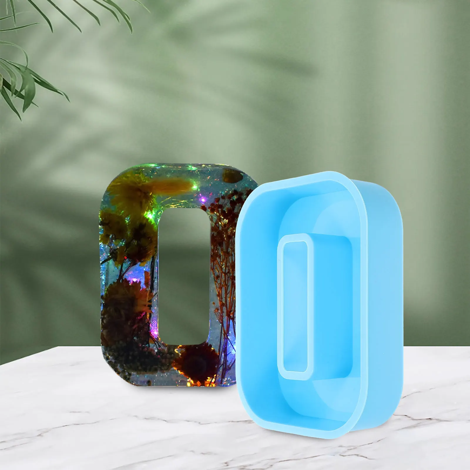 

6 Inch for DIY Desk Decorative Letter Mold Decor Craft Casting Silicone Letter Mold Xmas Alphabet Jewelry Component