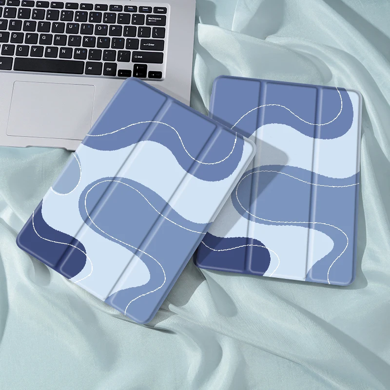 Color Block Case Compatible With iPad iPad 9.7-Inch (6th/5th Generation, 2018/2017)Mini4/5 ,Air4/5 10.9in,With Pen Holder