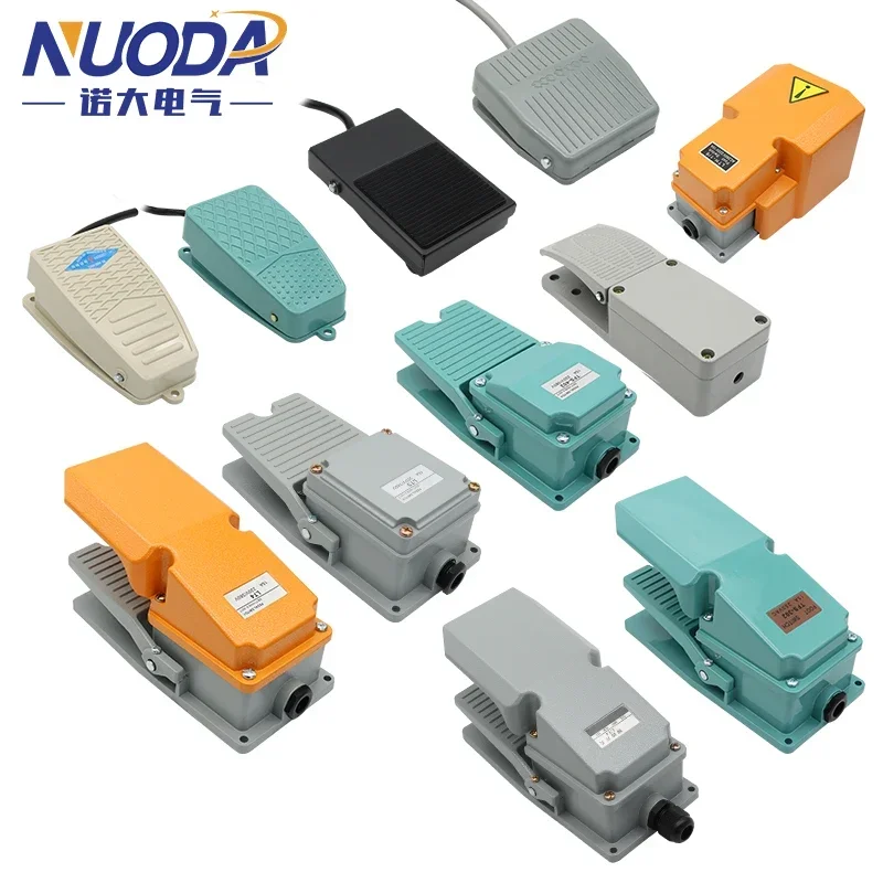 NUODA Foot Switch TFS201 Foot Switch LT4 Pedal Switch with Cable EKW-5A- B machine control switches