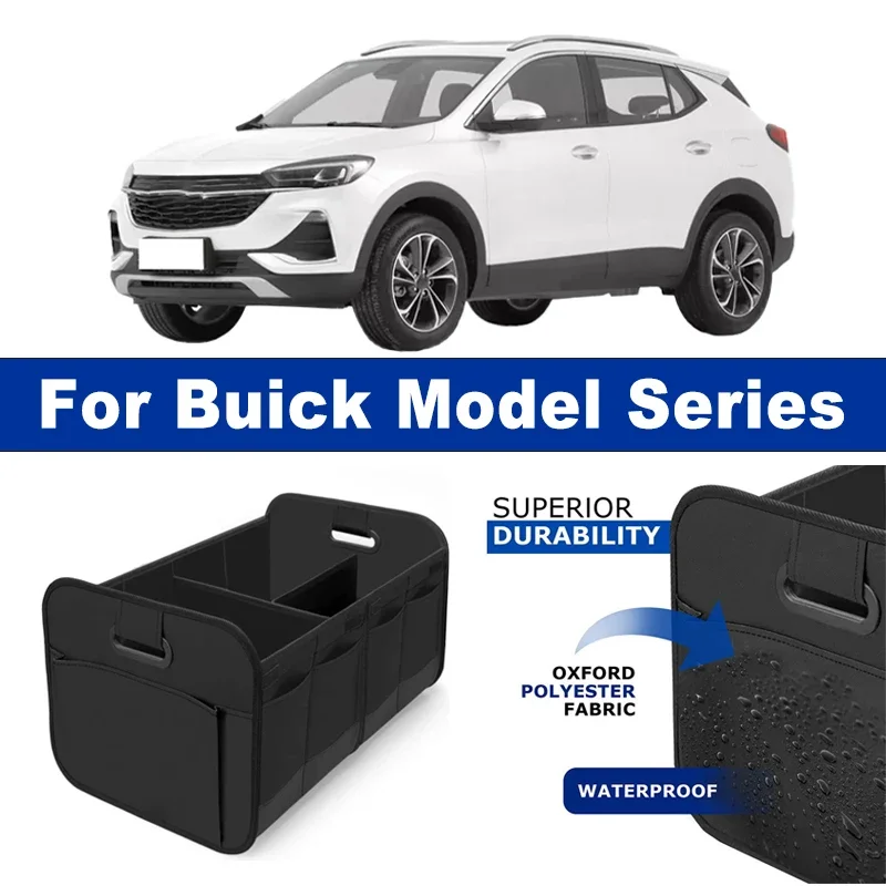 

Foldable Car Organizer Portable Storage Box With Side Net for Buick Enclave Encore Envision Regal Lacrosse Verano Envista
