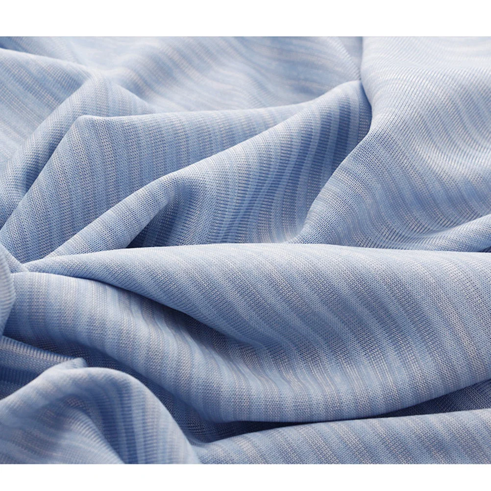 

Sky-Blue Cooling Pillow Protector Solid Color Decorative Cover Case for Sofa Bed Living Room Home Office Cafe Restaurant