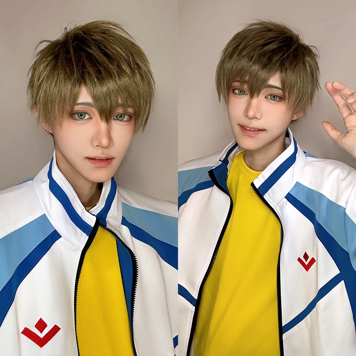 HOLOUN Free Anime Nanase Haruka Tachibana Makoto Hazuki Nagisa Cosplay Costume Iwatobi School Uniform Tracksuit Embroidery Logo