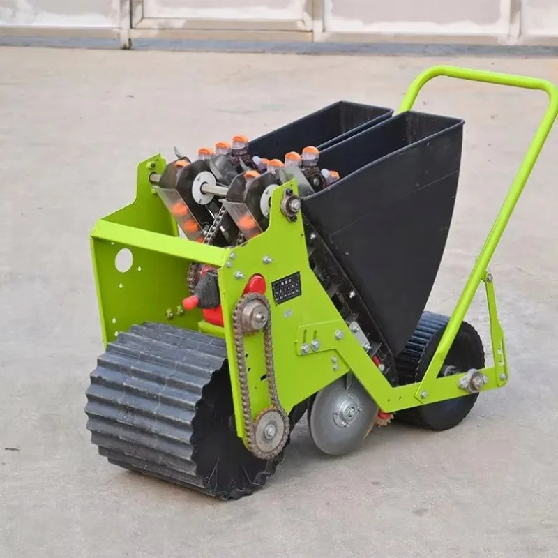 

Hand Push Garlic Planter 2 Row Manual Precision Seeder Seeding Machine for Farm Vegetable Agriculture Equipment