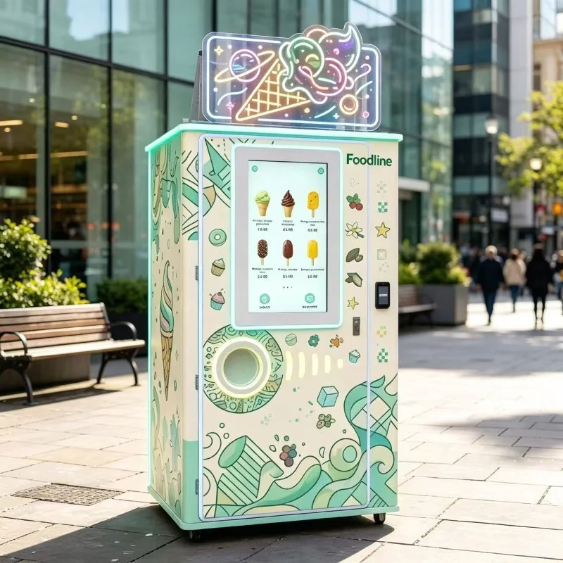 Soft Serve Ice Cream Machine - Automatyczny robot do sprzedaży lodów typu