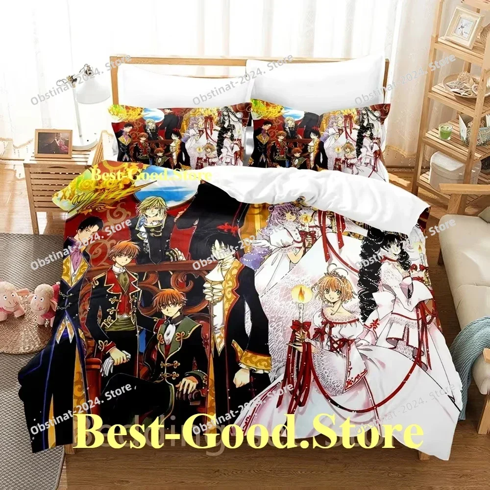 

2024 xxxHolic Bedding Set Single Twin Full Queen King Size Bed Set Adult Kid Bedroom Duvetcover Sets Print Anime Bed Sheet Set