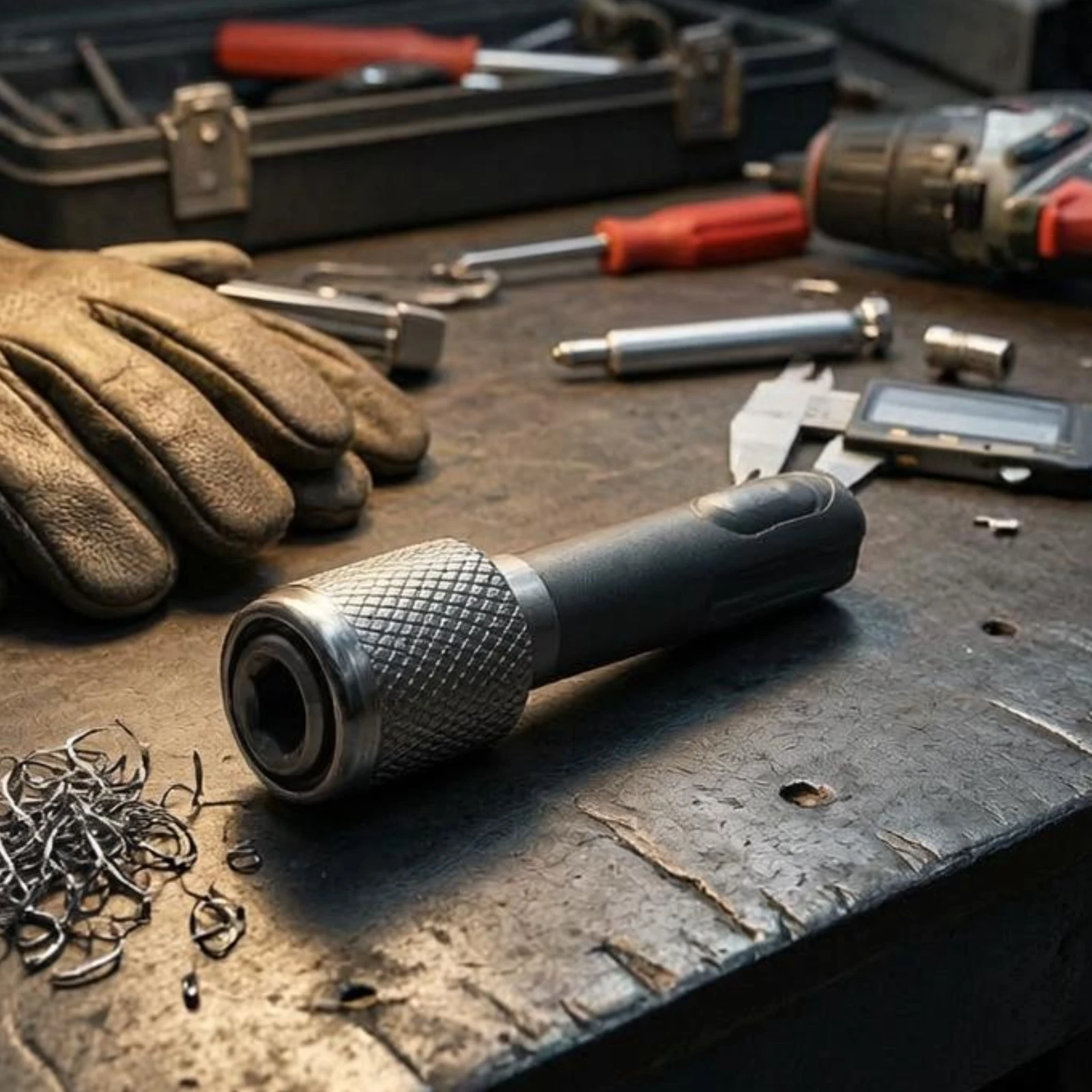 Hex Shank Socket Adapter Knurled Hex Shank Adapter Drill Socket Extension Conversion Connector Tool Accessory Heavy Duty view 4