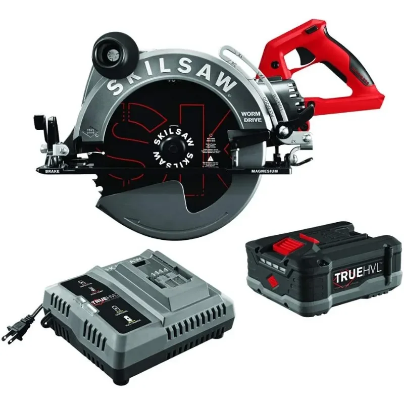 10-1/4'' TRUEHVL Cordless Worm Drive Skilsaw Circular Saw Kit with 1 Battery - SPTH70M-11