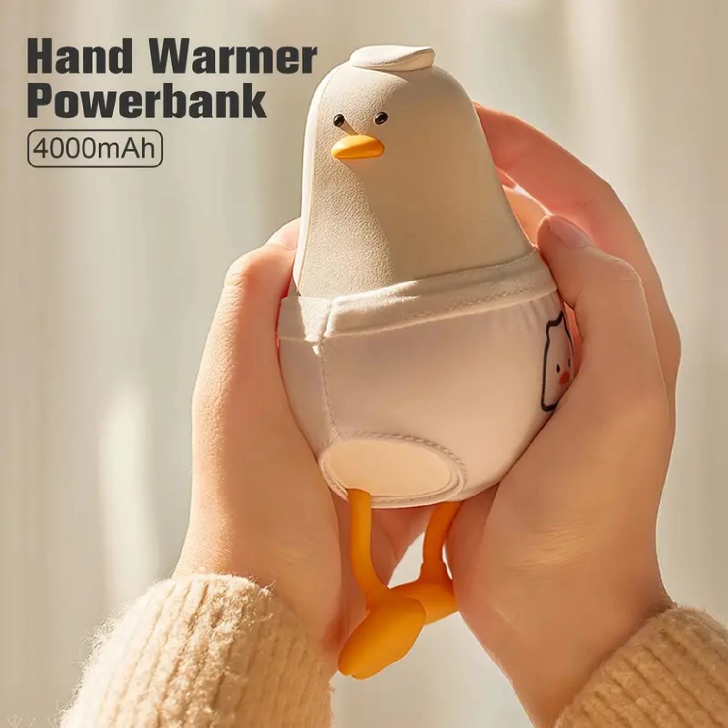 

Портативный электрический обогреватель Ultimate Cozy & Cute Mini Duck: быстрый нагрев, термостат, аккумулятор емкостью 4000 мАч — идеально подходит для создания Coz