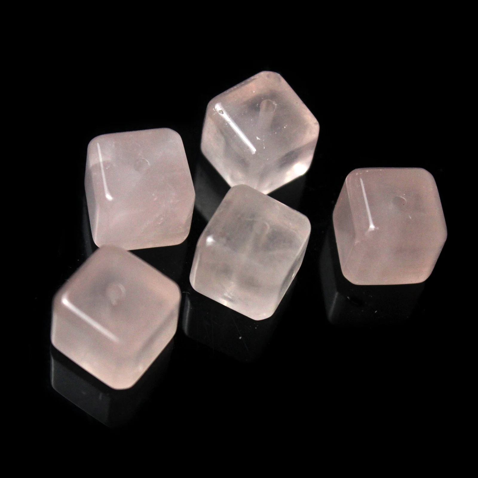 Natural Single Powder Crystal Cube Bead Clear Quartz Stone Beads For Jewelry Making Diy Bracelet Necklace Earring Accessory