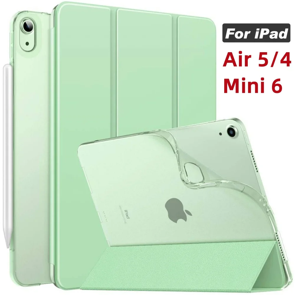 

For iPad Air 5 Case 2022 2021 iPad Air 4 Cover funda Mini 6 8.3 2021 Sleep Wake up ipad Air 5 Air 4 2022 10.9 PU Leather Cover