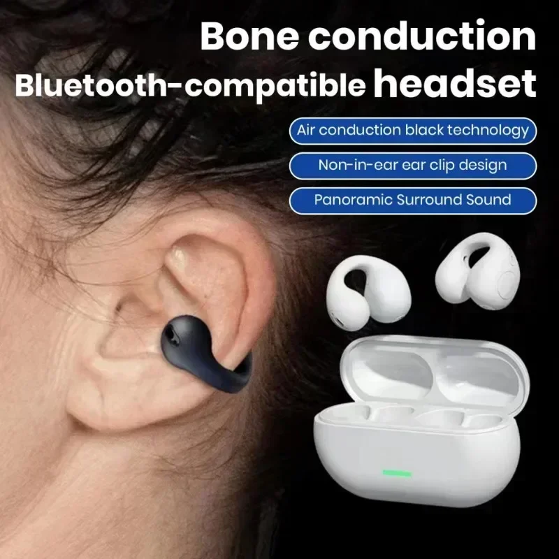 Wireless Earphone Bone Conduction Wireless Headphones Ear Clip Low Latency Bluetooth Earphone Sports Earphone audifonos