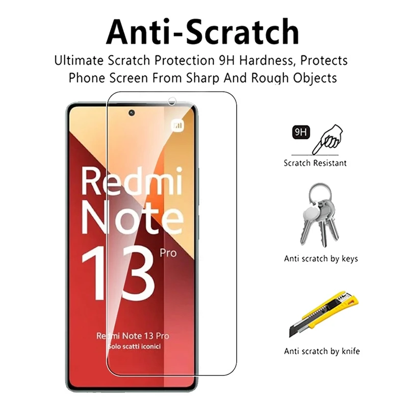 3 szt. Szkło hartowane do Xiaomi Redmi Note 13 Pro 5G Screen Protector Redmi Note12ProPlus Note 13 5G Note13Pro szkło ochronne