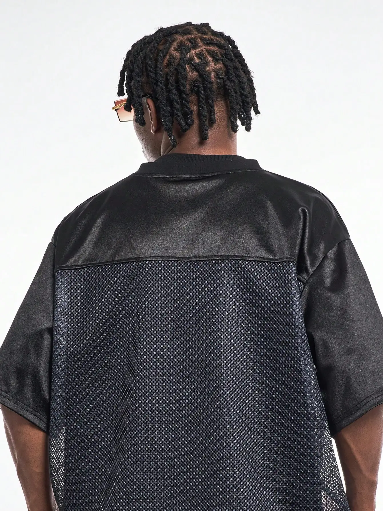 Maglia stampata, maglia da basket a maniche corte in rete traspirante