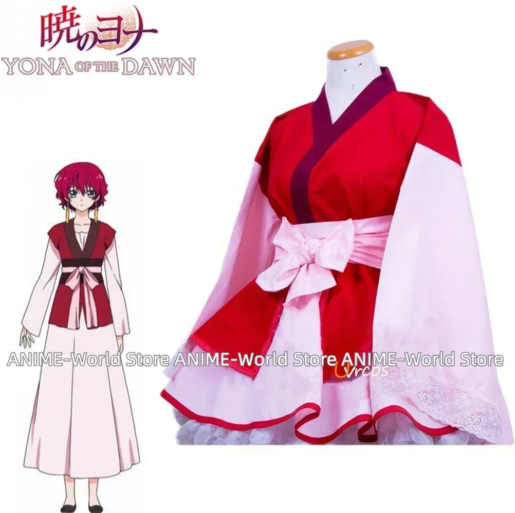 

Anime Akatsuki no Yona Princess Yona of the Dawn Princess Cosplay Costume Lolita Kimono Dress Full Sets Female Halloween Gift