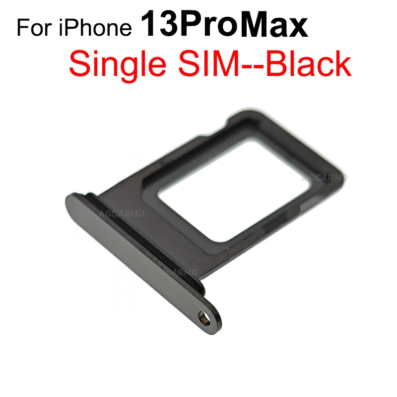 Aocarmo Single & Dual Sim Card For iPhone 13 PRO Max SIM Tray Slot Holder Repair Replacement Parts