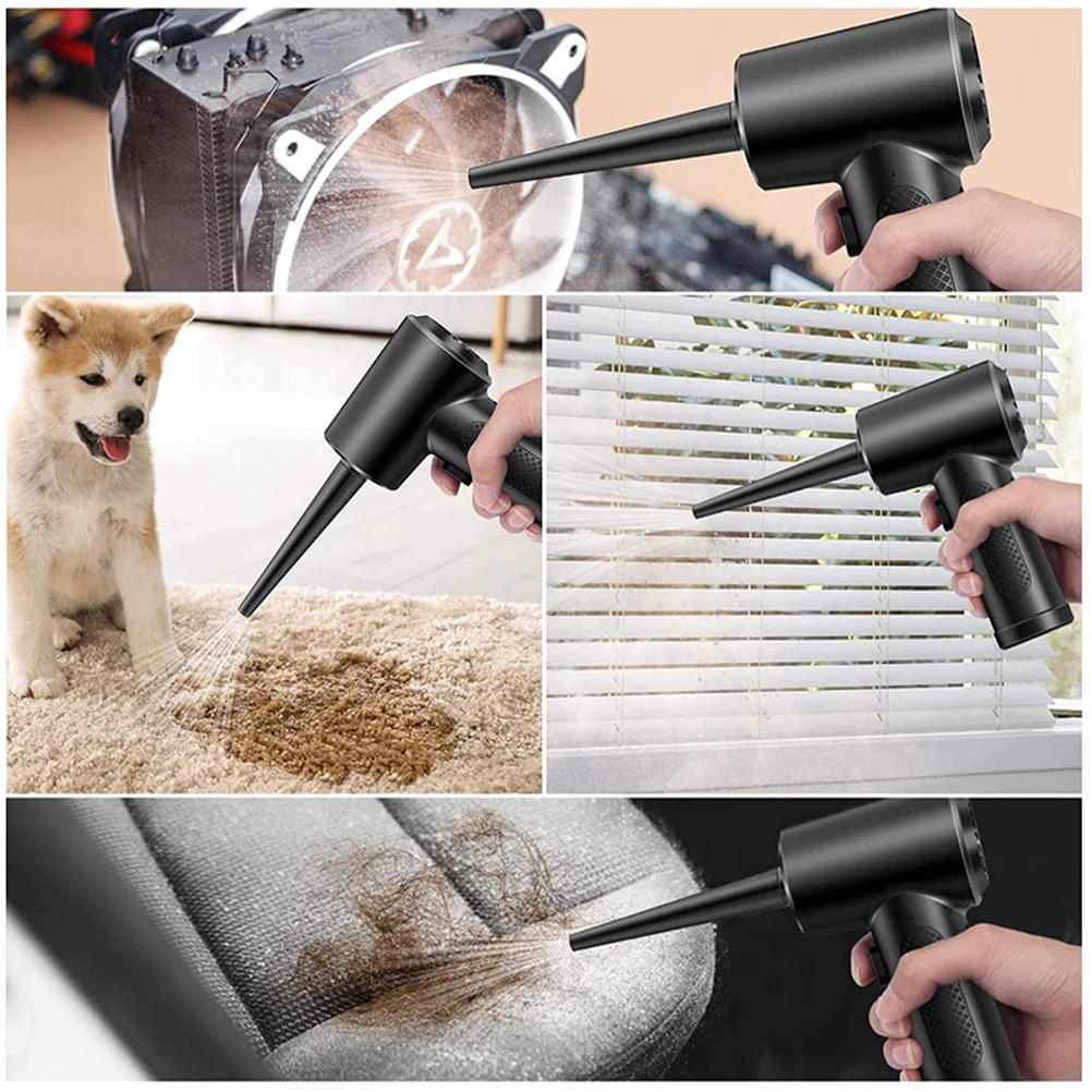 

Computer Dust Blower Keyboards Hand Held Electric Air Duster for Cleaning Rechargeable Powerful