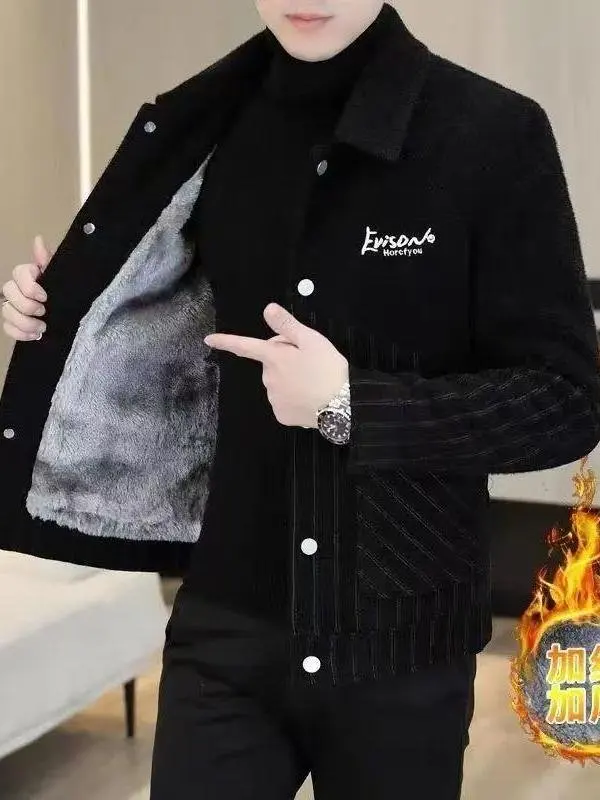 

Мужская куртка American Style с флисовой подкладкой, ветрозащитная, с воротником-стойкой, для весны, осени и зимы, утепленная, теплая, для бизнеса и повседневной носки.