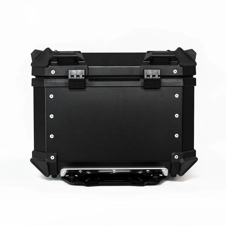 

Factory Hot Selling 45L Black New Design Aluminum Alloy Tail Box Motorcycle Trunk Box
